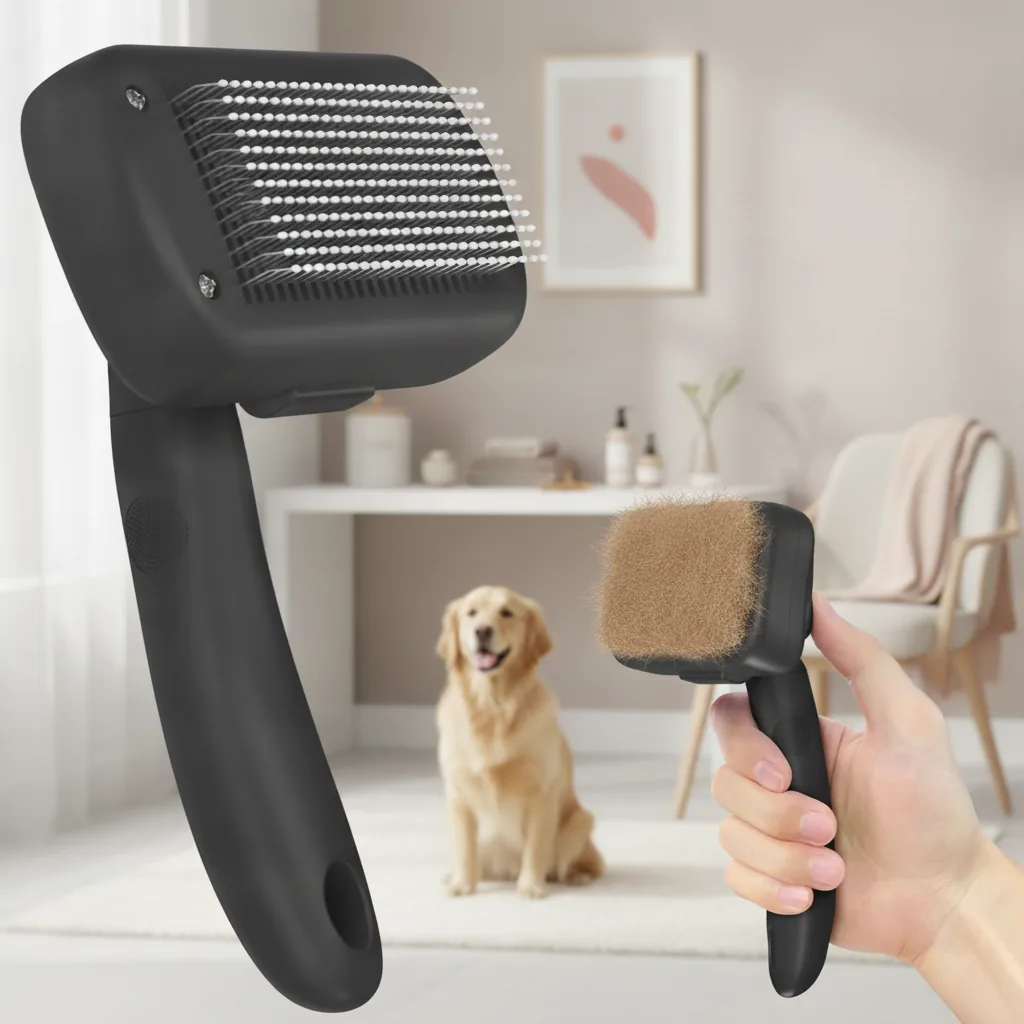 Self Cleaning Shedding Brush image